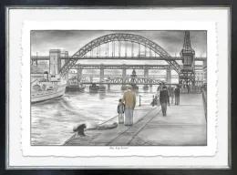 The Big River - Deluxe Sketch - Framed