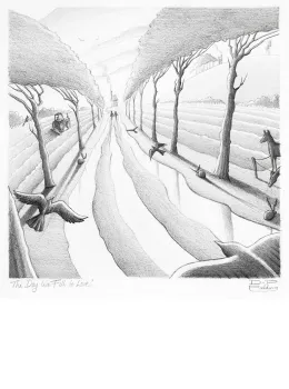 The Day We Fell In Love - Sketch - Mounted