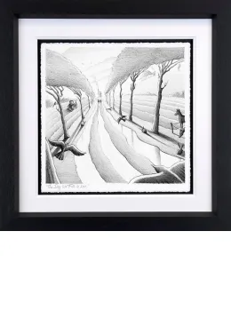 The Day We Fell In Love - Sketch - Black Framed