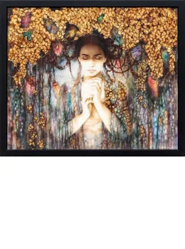 The Dryads Crown - Original - Black Framed