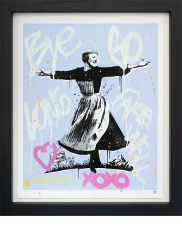 The Hills Are Alive - (Blue) - Framed