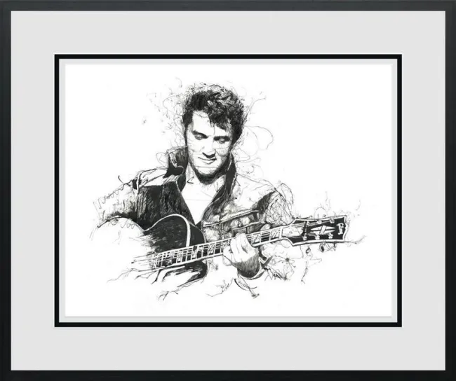 The King Of Rock & Roll  - Standard - Black Framed