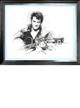 The King Of Rock & Roll - Deluxe - Black Framed