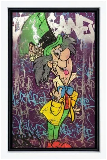 The Magic Hat - Original - White Framed The Magic Hat - Original - White Framed