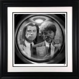 The Path Of The Righteous Man (Black & White) - Black Framed