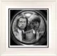 The Path Of The Righteous Man (Black & White) - White Framed