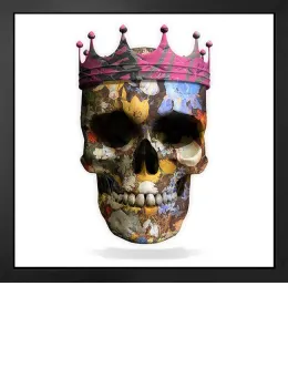 The Queen Of Mortality - Original - Black Framed