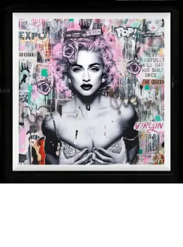 The Queen Of Pop - Black Framed