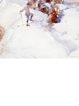 The Skier, Switzerland - Mounted