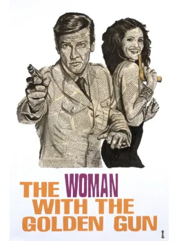 The Woman With The Golden Gun - Mounted