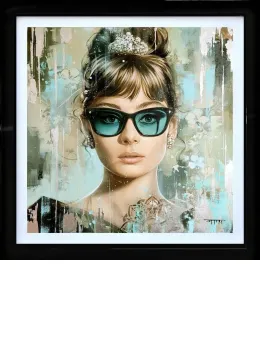 Tiffany Blue - Original - Black Framed