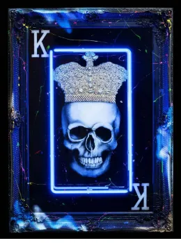 Till Death Do Us Part - King - Original Neon - Framed