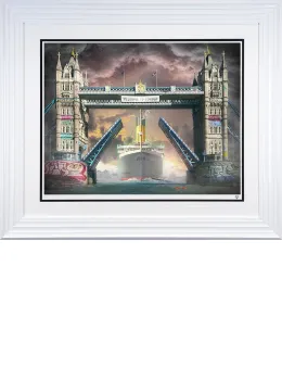 Titanic Return - White Framed