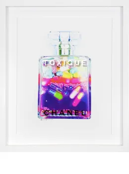 Toxique Chanel - Purple - Deluxe - White Framed