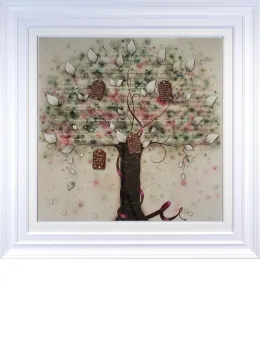 Tree Of Gratitude - Deluxe - White Framed