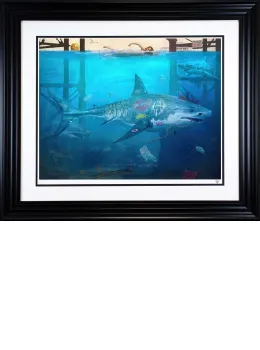 Under The Pier - Black Framed