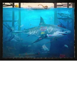 Under The Pier - Original - Framed
