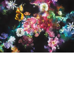 Velvet Blooms - Mounted