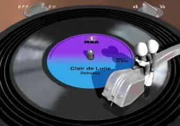 Vinyl - Clair de Lune - On Paper - Mounted