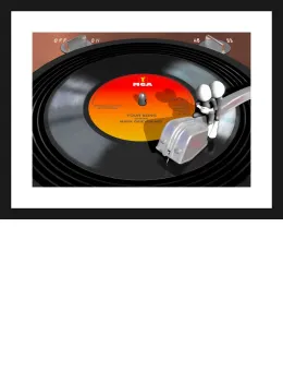 Vinyl - On Paper - Black Framed