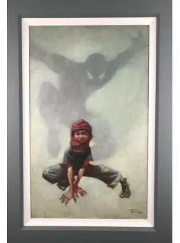 Web Head (Spider - Man I) - Canvas - Grey Framed