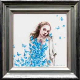 Wendy Darling - Silver-Blue Framed