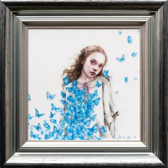 Wendy Darling - Silver-Blue Framed