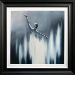 White Dancer - Black Framed