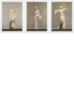 White Dancers Triptych - Print