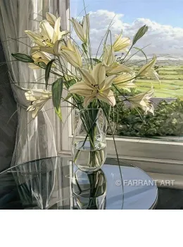 White Lilies - Print