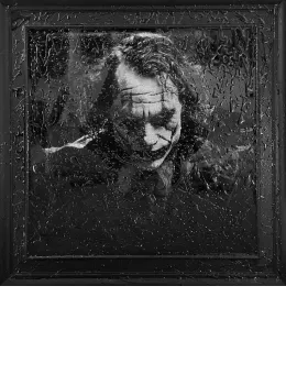 Why So Serious? - Deep Cast Liquid Glass - Black Framed