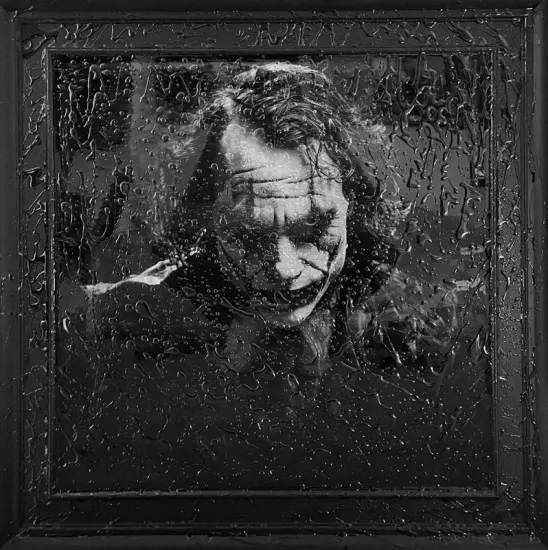 Why So Serious? - Deep Cast Liquid Glass - Black Framed