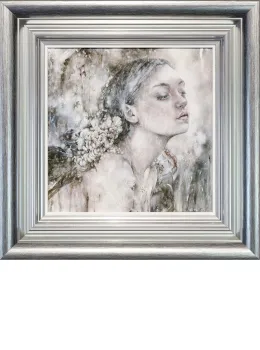 Wild Embers - Silver-Blue - Framed