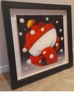 Winter Smiles - On Glass - Black Framed