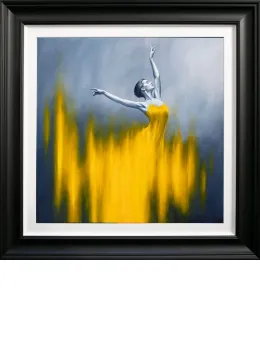 Yellow Dancer - Black Framed