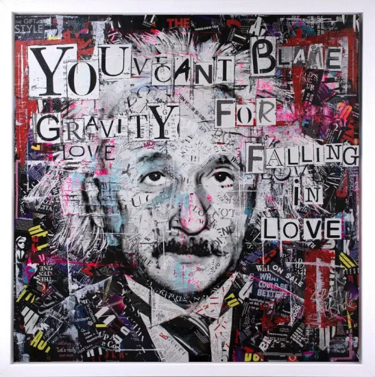You Can't Blame Gravity - Limited Edition - White Framed