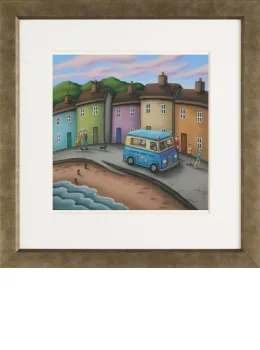 Sunshine Day - Mottled Gold Framed