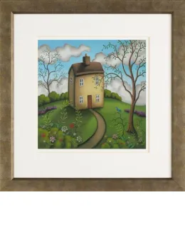 Sweet Bird Of Fortune - Mottled Gold Framed