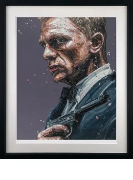 007 Daniel Craig - Black Framed