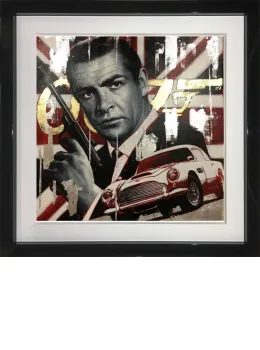 007 Sean Connery - Original - Black Framed
