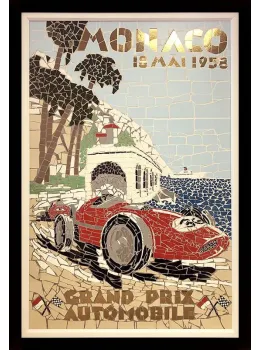 1958 Monaco GP - Original - Black Framed