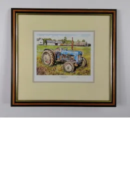 1964 Fordson Dexta - Dark Wood Framed