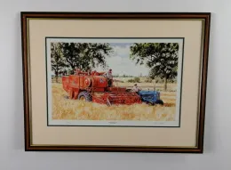 60s Harvest No.2 - Dark Wood Framed