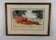 60s Harvest No.2 - Dark Wood Framed
