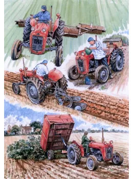 A Day In The Life Of A 35 - Massey Ferguson - Print