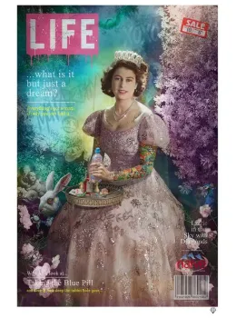 A Liz In Wonderland - Life Magazine Edition - Mounted