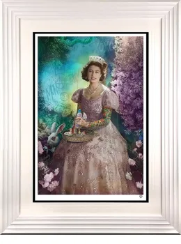 A Liz In Wonderland - Standard Edition - White Framed