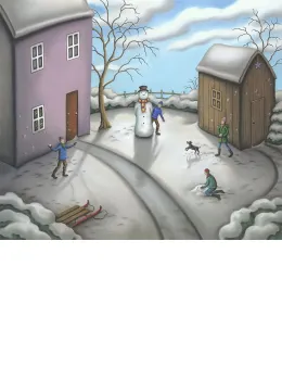 A Snowmans Story - Mounted
