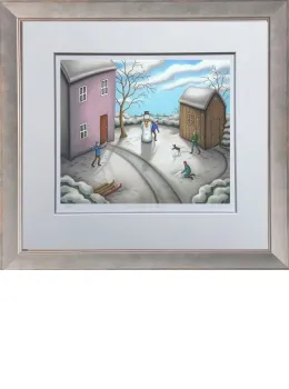A Snowmans Story - Framed