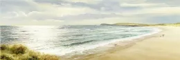 A Walk Along The Bay - Mounted